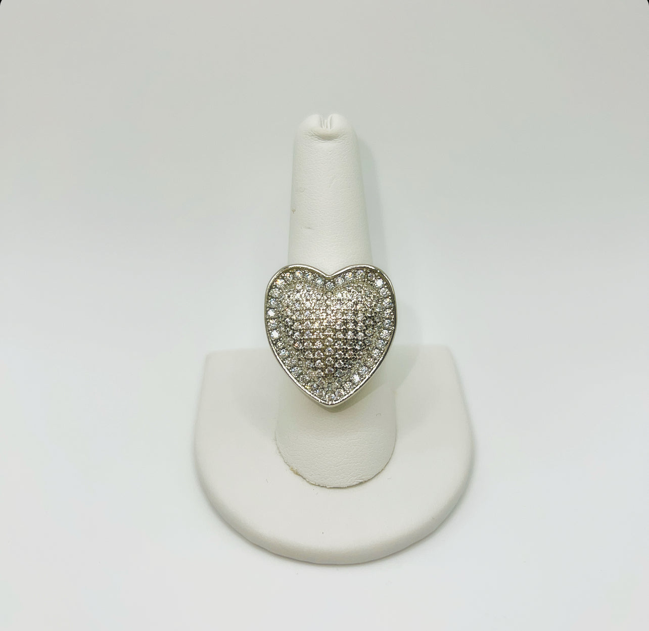 Bling Halo Heart Ring