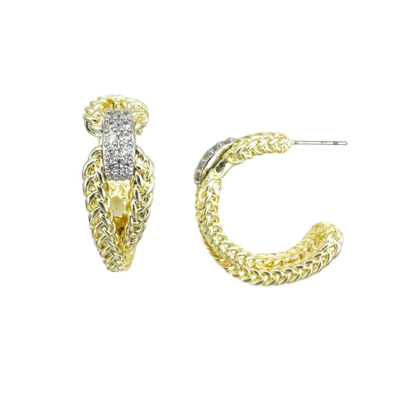 Sweet Blink Half Hoop Earrings