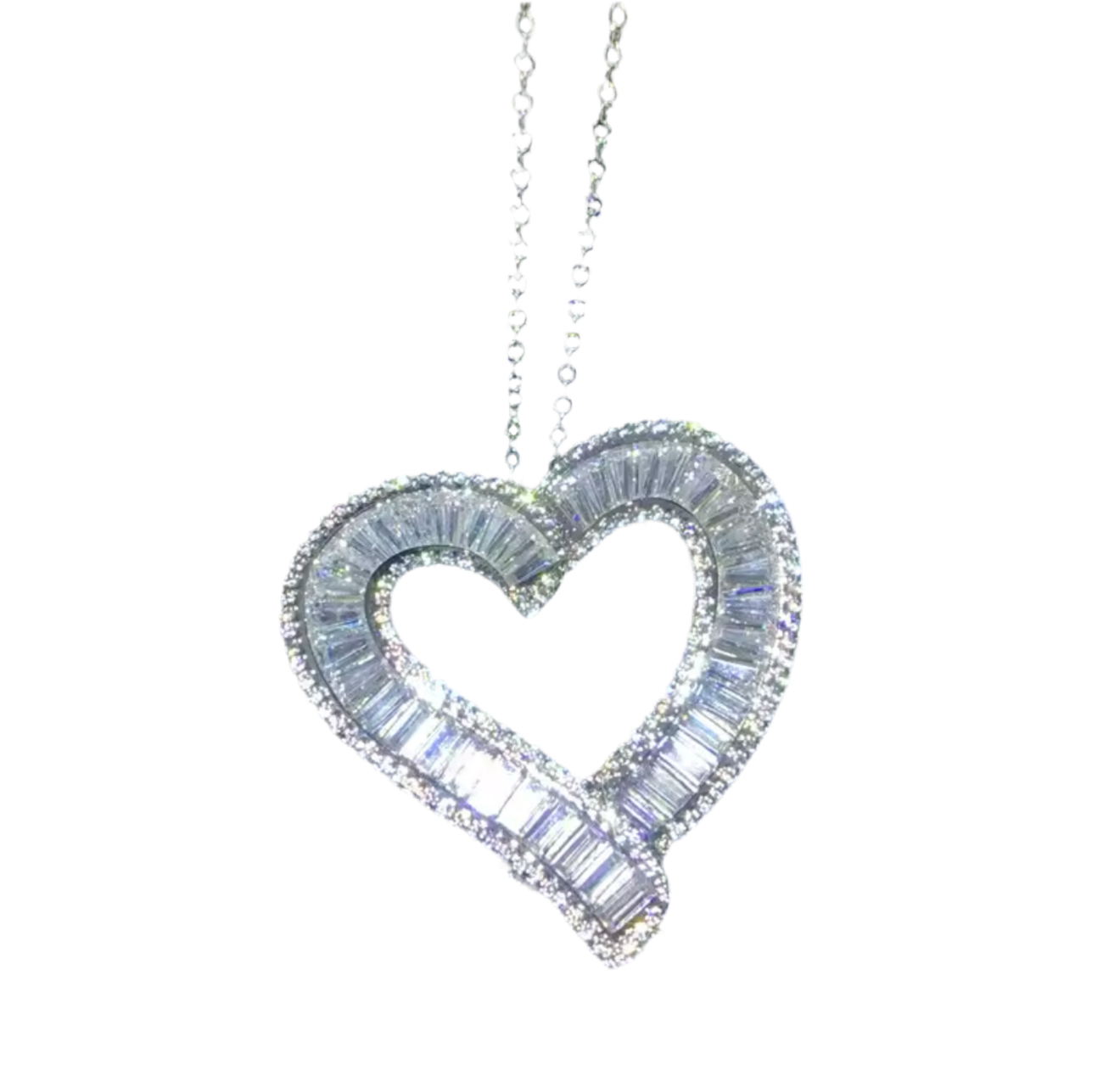 Big Bag Bling Heart Necklace