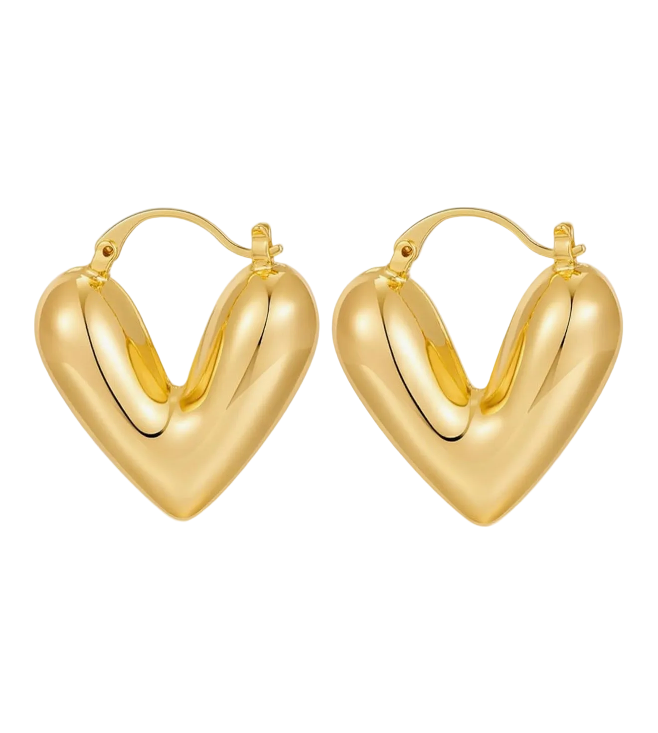 Her Heart Hoop Earrings