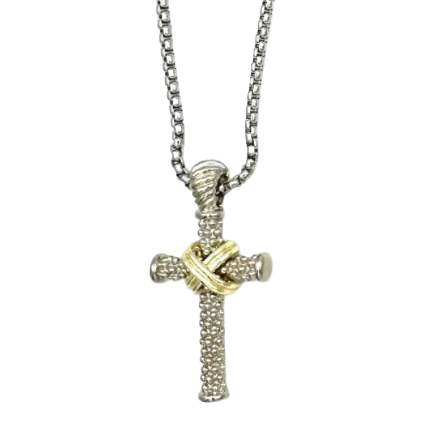 Woven Cross Necklace