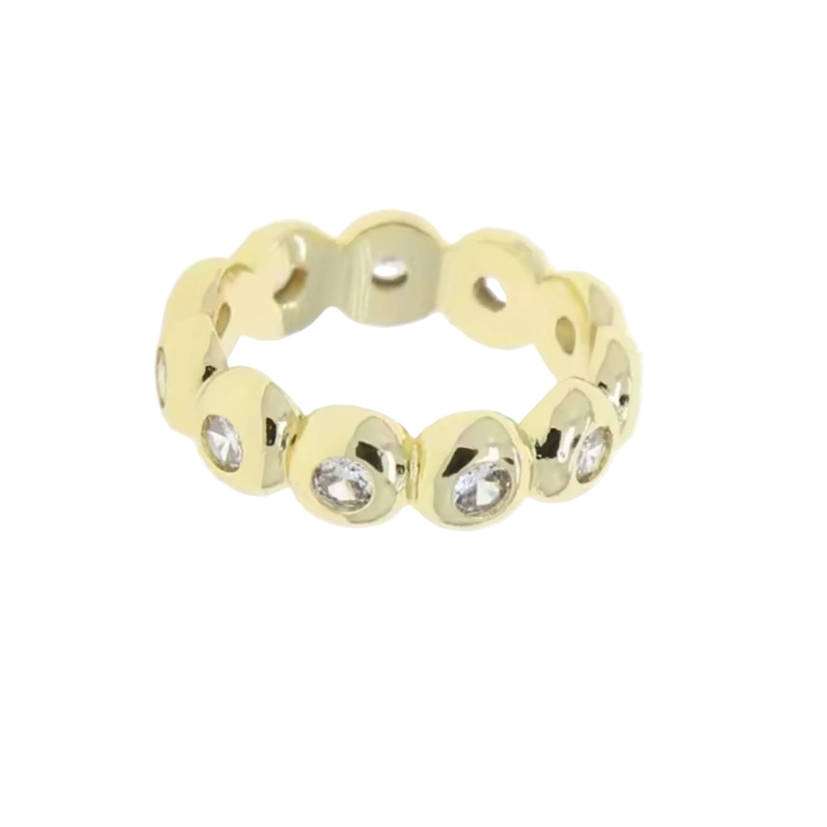 Bubble Bezel Eternity Ring