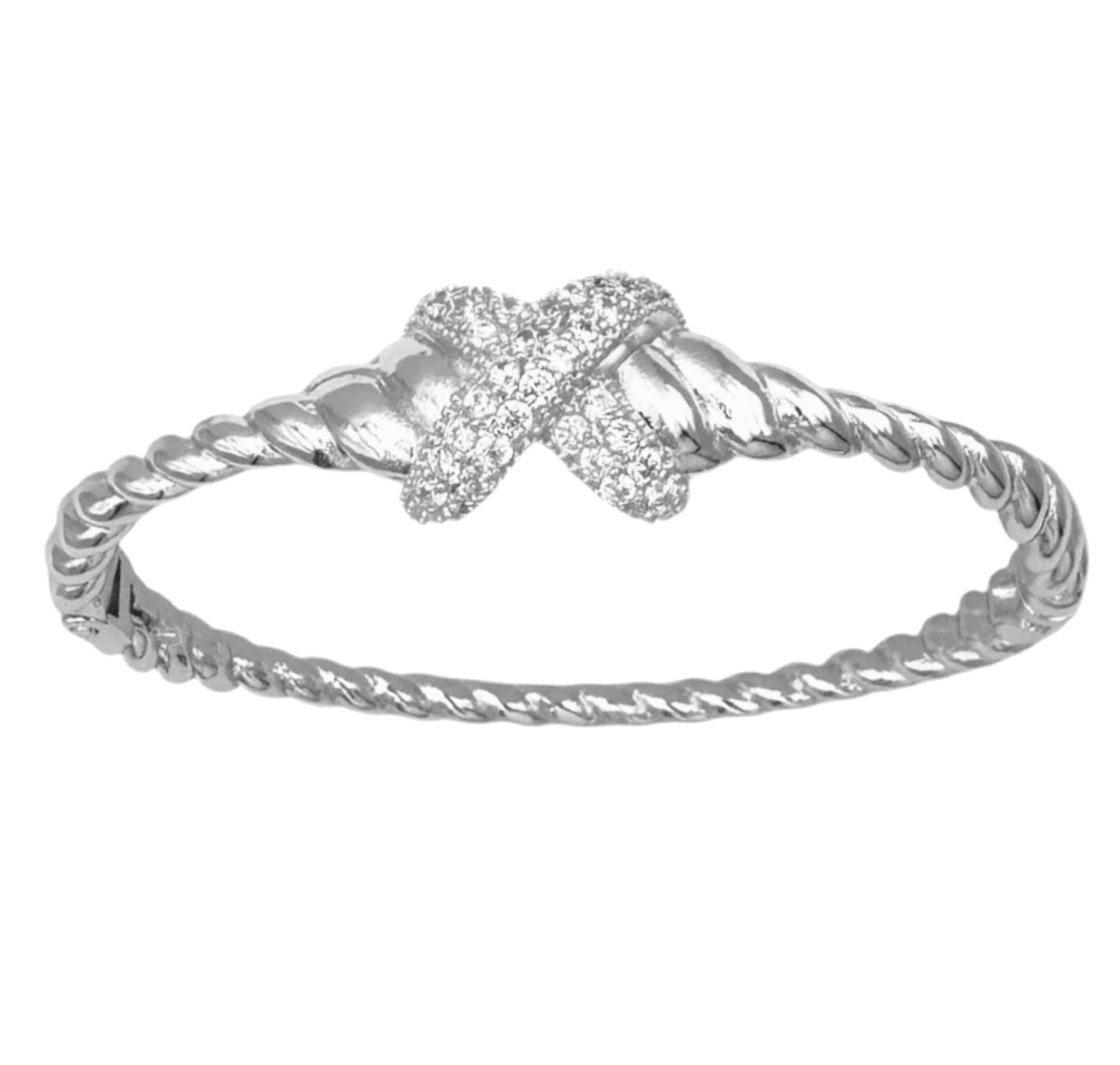 Twisted X Bangle Bracelet