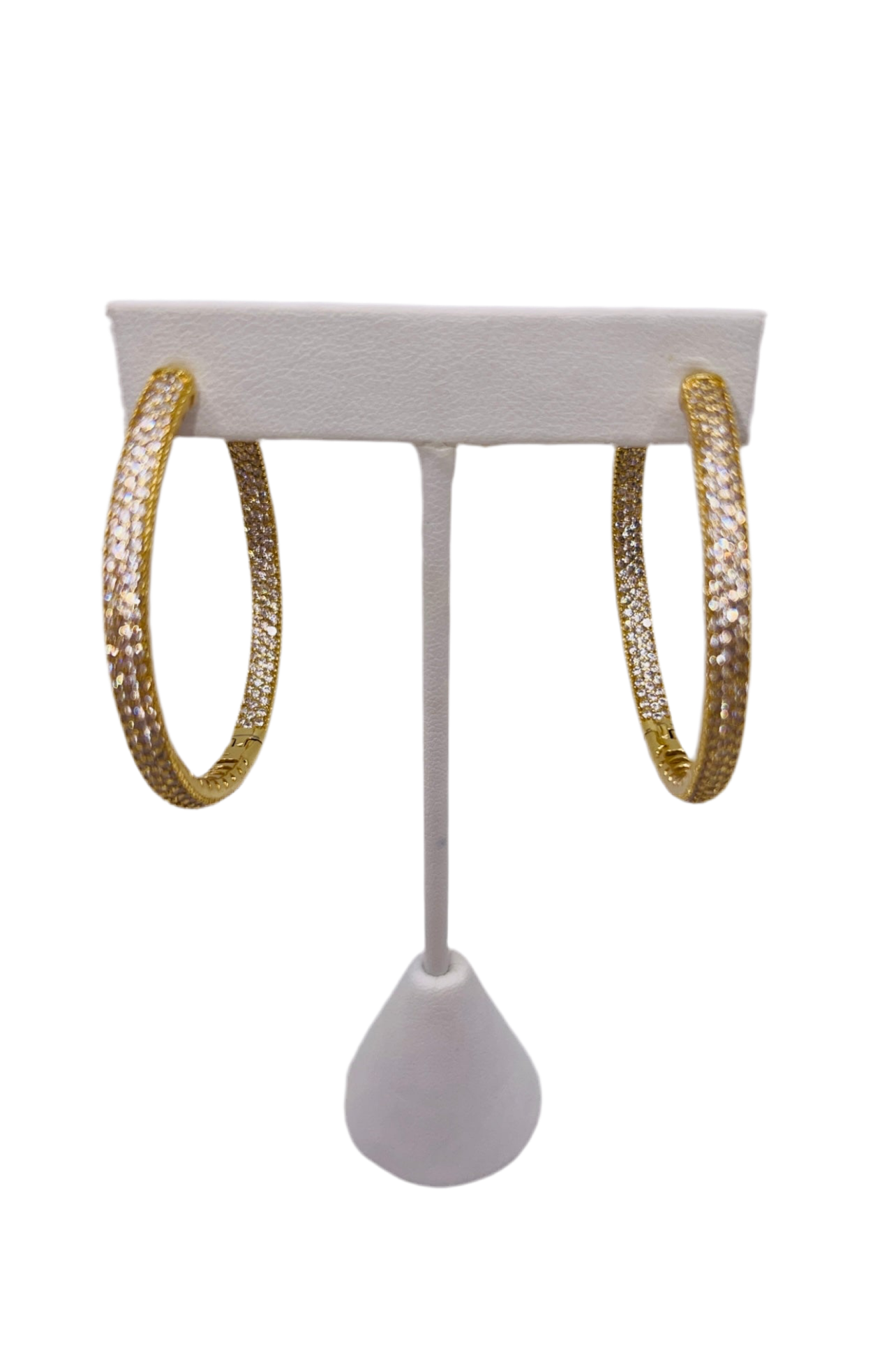 Big Bling Pave Hoops