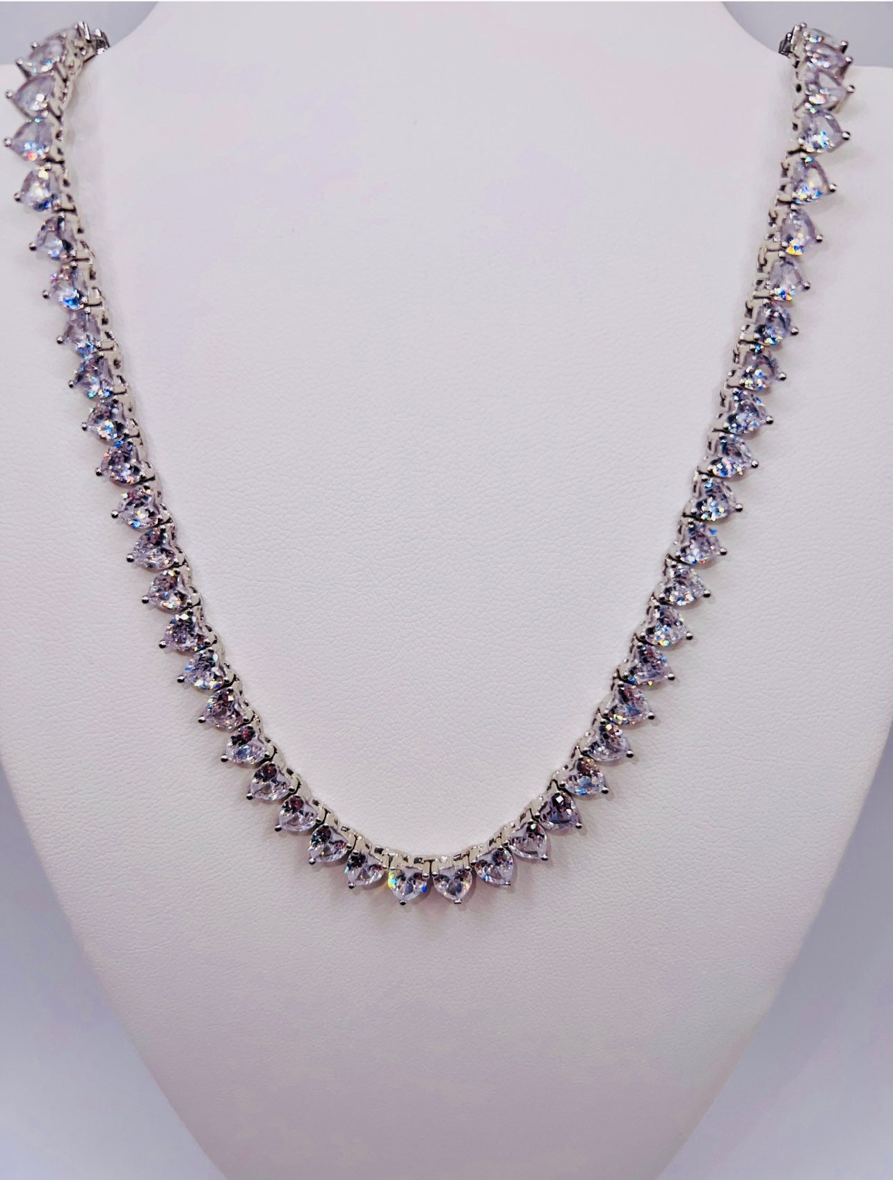 Lil Heart Tennis Necklace