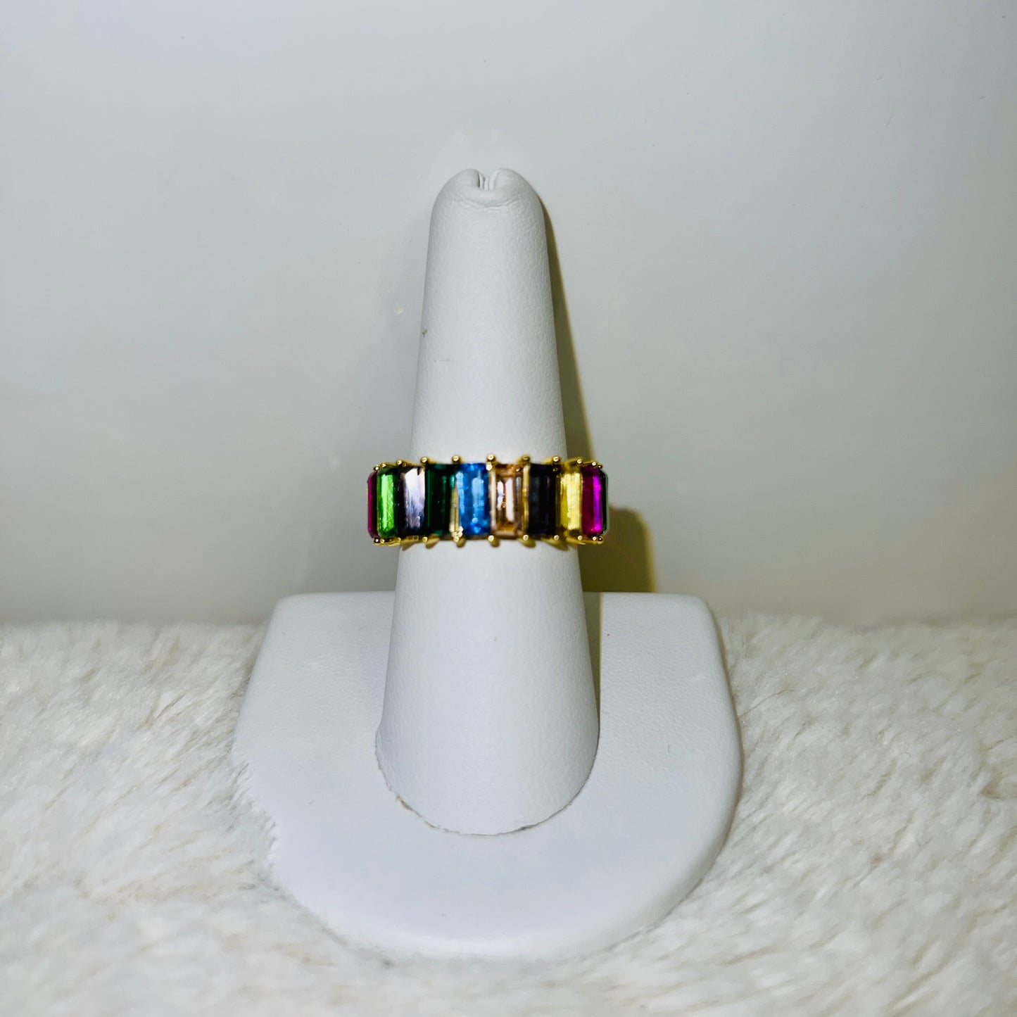 Rainbow Eternity Ring