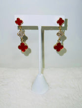 Load image into Gallery viewer, Cute Clovers Dangle Earrings