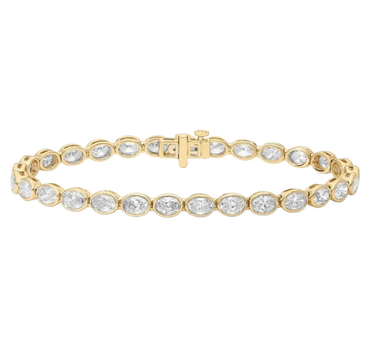 Oval The Moon Tennis Bracelet