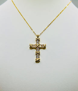 Six X Cross Bling Necklace