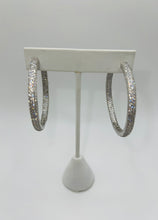 Load image into Gallery viewer, Big Bling Pave Hoops