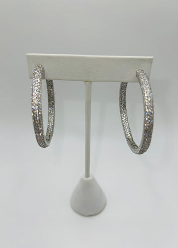 Big Bling Pave Hoops