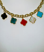 Load image into Gallery viewer, Clover Me Crazy Charm Bracelet