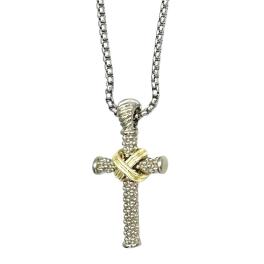 Woven Cross Necklace