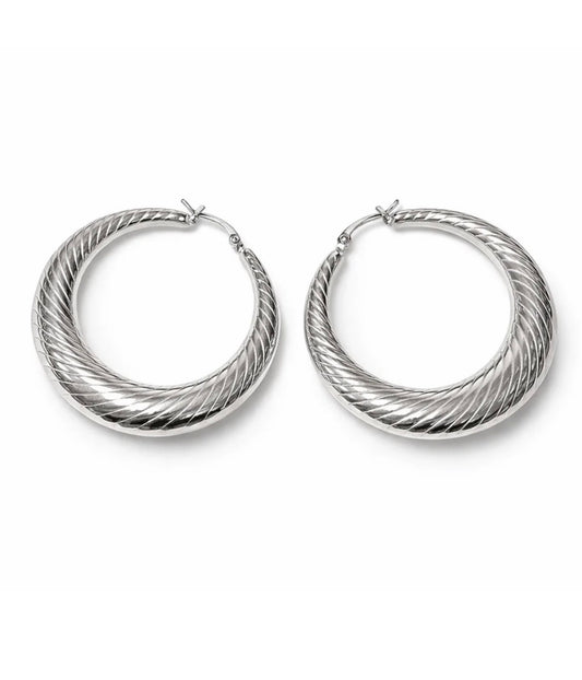 Moon Shine Hoop Earrings