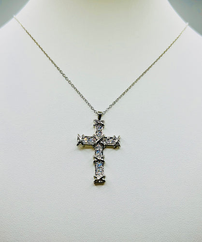 Six X Cross Bling Necklace