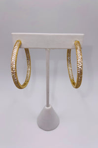 Big Bling Pave Hoops