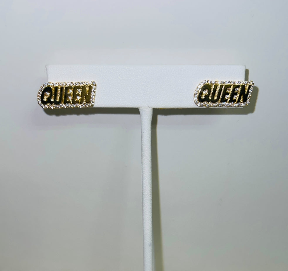 Queen Bling Stud Earrings