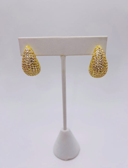 Bling Tear Drop Earrings