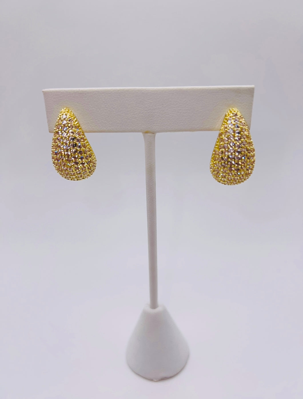 Bling Tear Drop Earrings