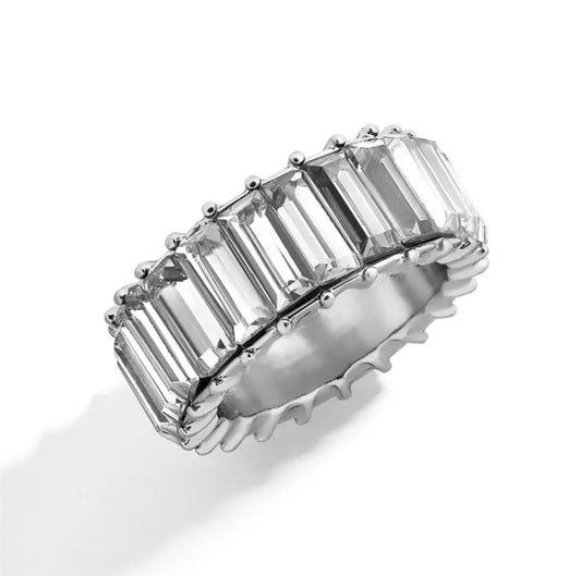 Emerald Cut Eternity Ring