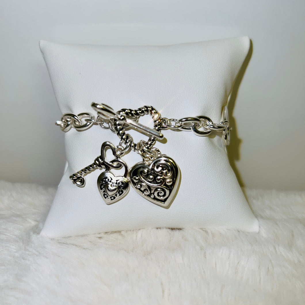 Heart Charm Bracelet