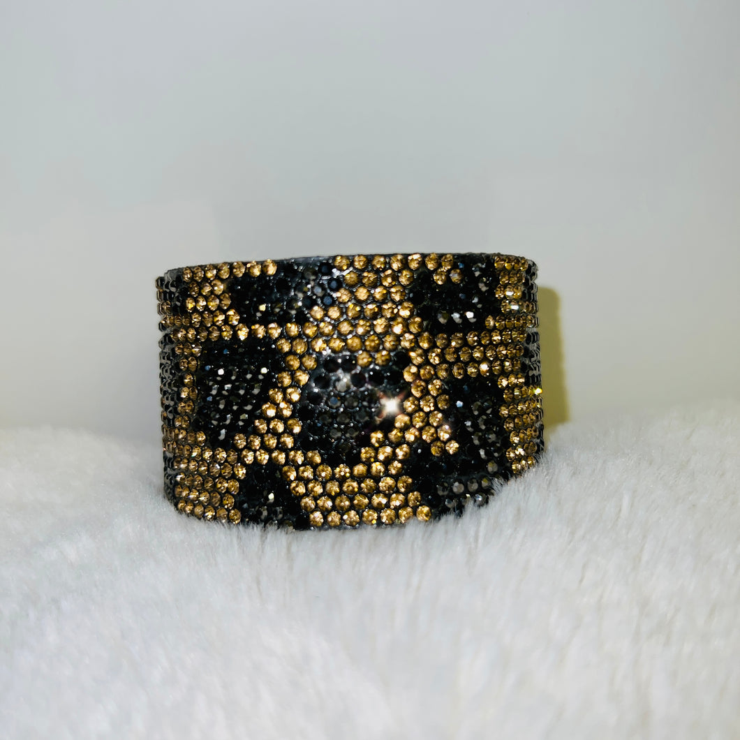 Leopard Print Crystal Bracelet