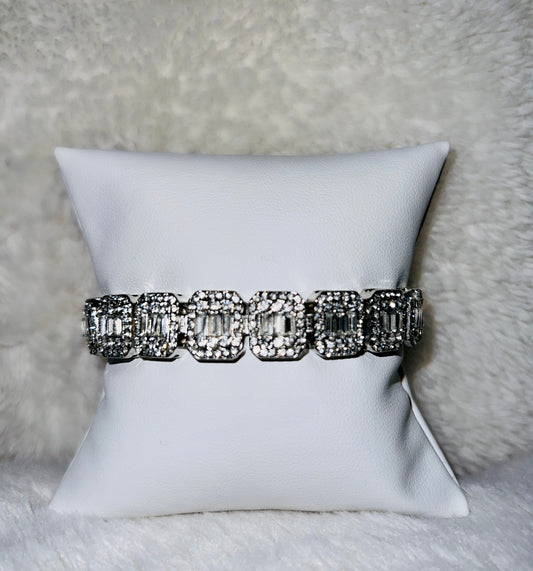 Squares In Ice Tennis Bracelets