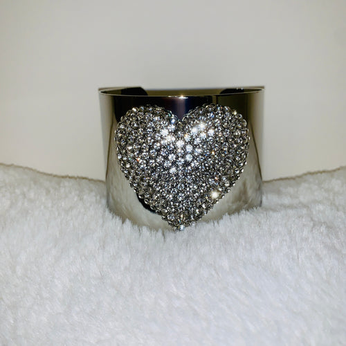 Sparkly Heart cuff