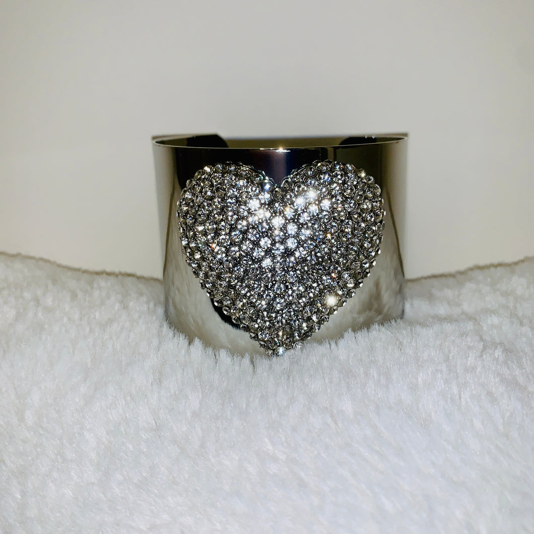 Sparkly Heart cuff