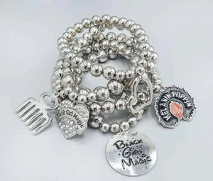 BGM Ball Charm Bracelet Set